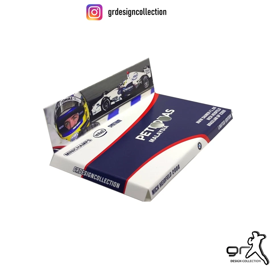 [F1 Minichamps] NICK HEIDFELD COLLECTION Pack CUSTOM INLAY / 1:43 - Immagine 1 di 1