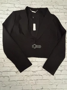 Chaqueta de traje corta negra White House Black Market talla 12 nueva con etiquetas - Imagen 1 de 5