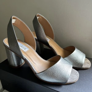 HABBOT Riva Leather Sling Back Heel Gunmetal - Barely Worn Size 38 RRP$465 - Picture 1 of 13