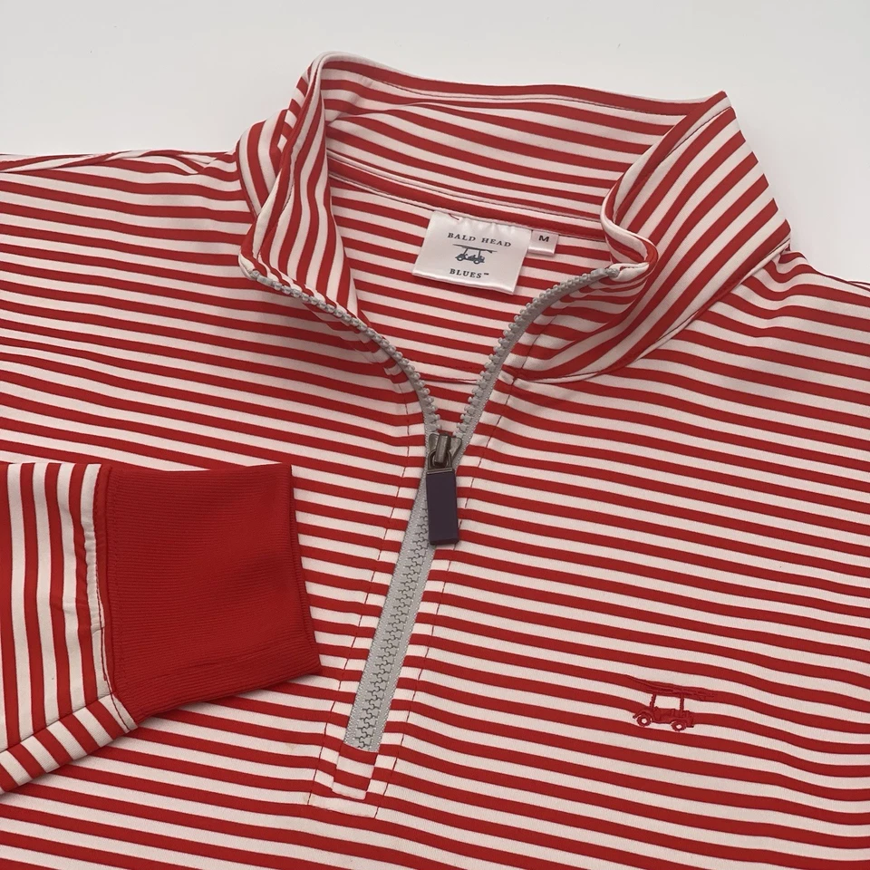 Pullover Cald Head Blues 1/4 Cremallera Para Hombres M Rojo NCR Country Club Golf Performance Foto 1 de 4