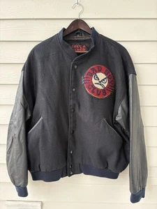 Vintage Bad Boy Club Bomber Varsity Jacket RARE 1990s Size Medium California USA - Picture 1 of 8