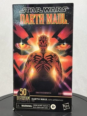 FIGURA DE ACCIÓN STAR WARS SERIE NEGRA 2021 DARTH MAUL (APRENDIZ SITH) 1:12 Foto 1 de 4