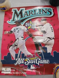 Seltener Fund Marlins 2009 All Star Game Poster signiert hat Ecke gerissen - Bild 1 von 10