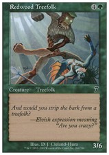 Magic the Gathering MTG Redwood Treefolk (264) Seventh Edition   NM