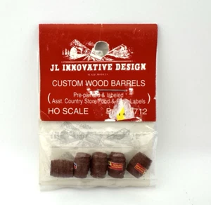 JL Innovative Design #712 Brown HO Scale Custom Wood Barrels (5) - Picture 1 of 1