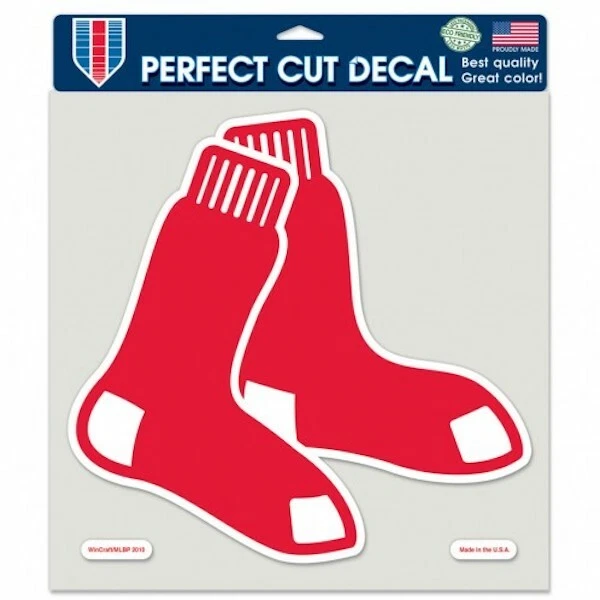 Boston Red Sox MLB 8"x 8" Perfect Die Cut Decal Sticker Team Color Logo Car Auto - Image 1 of 1