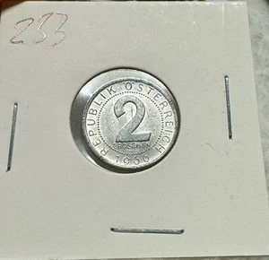 Austria 2 Groschen 1966 Aluminum-Magnesium - Picture 1 of 2
