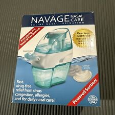 Navage Saline Nasal Irrigation with 20 salt pods powered suction allergy   #4224