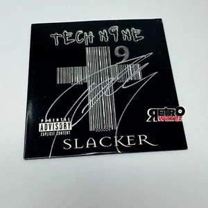 Tech N9ne - Slacker CD Single SIGNED PROMO 2002 strange music krizz kaliko rap - Picture 1 of 2