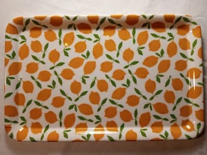 To The Market Lemon Squeeze Melamine Serving Tray 12 x 7.5 in Excellent - Picture 1 of 6