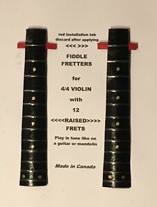 "THE FIDDLE FRETTER"  Temporary Violin Frets.  Make your violin a Fretted Violin