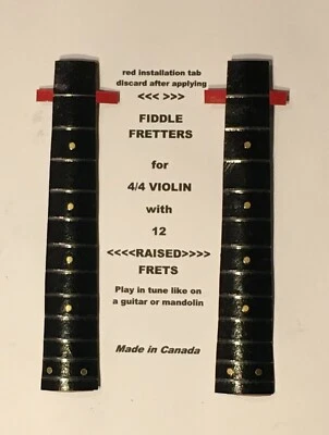 "THE FIDDLE FRETTER"  Temporary Violin Frets.  Make your violin a Fretted Violin - Image 1 of 2