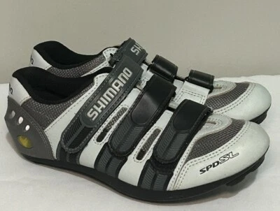 Sapato Shimano SPD-SL SH‐RO98W Road Cyling Feminino Tamanho 6 Preto Cinza - Imagem 1 de 4