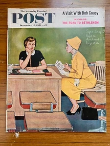 1959 December 12 Vintage The Saturday Evening Post VGC Amos Sewell - Picture 1 of 1