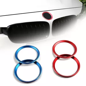 Car Front Rear Logo Surrounding Ring Emblem Stylish For BMW 74mm & 82mm Hood - Picture 1 of 13