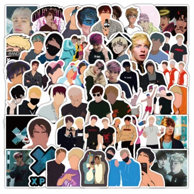100Pcs Sam and Colby Stickers for Phone Case Water Bottles Laptop Waterproof - image 1 of 4