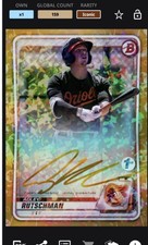 Topps Bunt 2020 Adley Rutschman Bowman 1st Edition Gold DIGITAL Signature CC 159