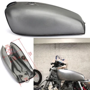 Cafe Racer 9L Serbatoio di combustibile del gas d'acciaio 2.4 gallone Universel - Foto 1 di 11