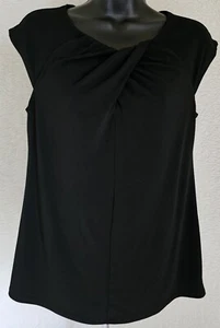 Ann Taylor Womens Shirt Top Blouse Size S Small Black - Picture 1 of 24