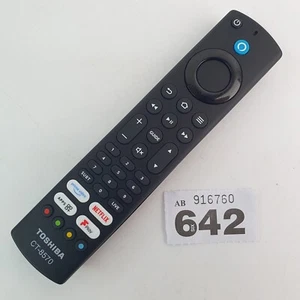 Genuine Original Toshiba CT-8570 TV Remote Control for Smart 4K UHD HDR QLED - Picture 1 of 6