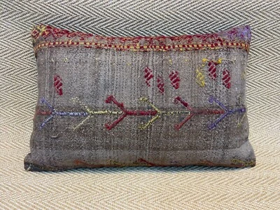 16x24 kilim pillow cover vintage pillow cover handmade sofa pillow wool pillow - Image 1 of 4
