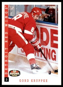 1993-94 Score Gord Kruppke Rookie Detroit Red Wings #467