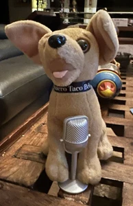 Yo Quiero TACO BELL Plüsch singender "Chances Are" CHIHUAHUA Hund mit Mikrofon - Bild 1 von 2