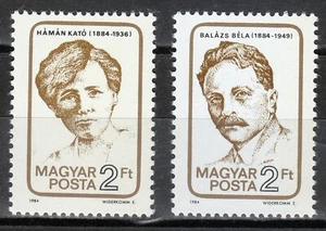 Hungary 1984 MNH Mi 3715-3715 Sc 2884-2885 Famous Hungarians ** - Picture 1 of 1