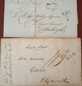 Two Scottish Entires with 'Add1/2d' (Wheel Tax) - Lerwick Boxed Mark and CDS - Picture 1 of 3
