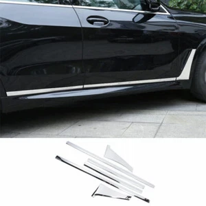 For BMW X5 G05 2019-2023 Silver Steel Side Door Body Guard Molding Cover Trim - Bild 1 von 9