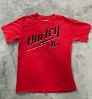 Hurley Shirt Adult Small Red Casual Crew Neck Short Sleeve Cotton Pullover Men's