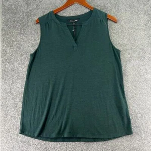NWT 41 Hawthorn Sleeveless Blouse Tank Top Green Womens Size L V Neck - Picture 1 of 7