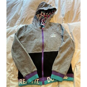 Disney Princess Aurora Zip Up Hoodie Dream It Do It Graphic Kids Size 11/12 - Picture 1 of 4