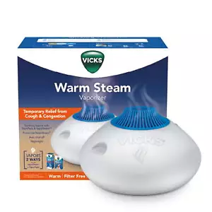 Vicks Warm Steam Vaporizer Humidifier, 600 sq ft, White - Picture 1 of 9