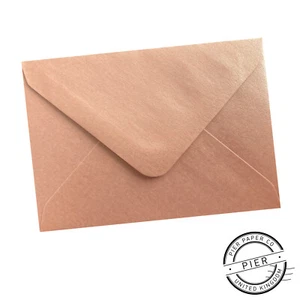 50 pack x C6 Fresh Pink Pearlescent Wedding Envelopes 100gsm by Pier Paper Co.
