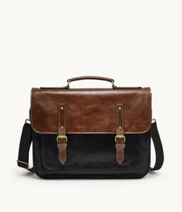 FOSSIL BORSA DA LAVORO GREENVILLE VERA PELLE MBG9547021 NUOVA - Imagen 1 de 5