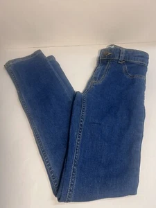 Cat And Jack Girls Size 10 Skinny Blue Straight Super Stretch Denim Jeans - Picture 1 of 6