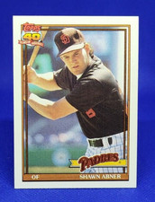 1991 Topps Shawn Abner #697 - San Diego Padres
