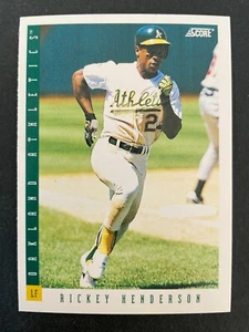 Rickey HENDERSON 1993 Score Baseball #71 Oakland Athletics - Picture 1 of 2