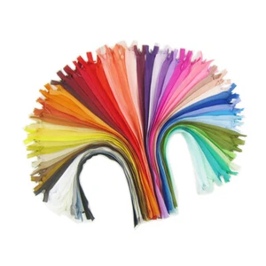 18 Pieces 40cm Multi-colored Nylon Invisible Zippers Closed End DIY Sewing Craft - Picture 1 of 10