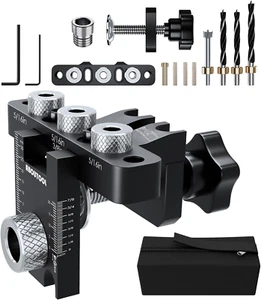Self Centering Doweling Jig Kit - Dowel Jig Kit for Straight Holes, Adjustable W - Picture 1 of 12