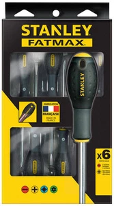 Set Kit 6 Cacciaviti Giraviti Stanley Fatmax Professionali Alto Serraggio - Foto 1 di 2