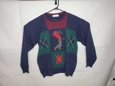 Винтажный Marks & Spencer чисто новый шерсти пуловер свитер мужской средний гольфист - Изображение 1 из 3