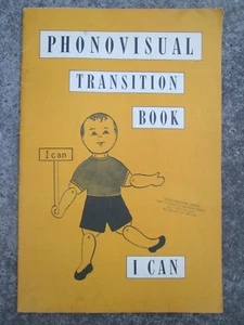 1963 Child's Phonovisual TRANSITION BOOK, w/Cut-out Figures, Like Dick & Jane - Picture 1 of 9