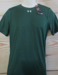 BOYS YOUTH UNDER ARMOUR HEATGEAR PERFORMANCE GREEN T-SHIRT SIZE XL - Picture 1 of 2