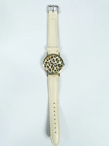 Geneva Womens Animal Print Analog Watch w/ Beige Band - New Battery! - Picture 1 of 7