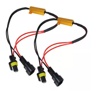 2x 9006 HB4 9012 LED Fog Lights Resistor Harness Warning Error Canceller Decoder - Picture 1 of 2
