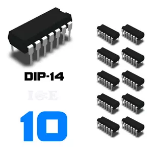 10pz IC LM339 LM339N DIP-14 BASSA POTENZA Comparatore Quad Tensione Venditore USA - Foto 1 di 3