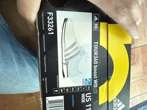 Adidas Tour360 Boost WD F33261 White Men Golf Shoe - Picture 1 of 9