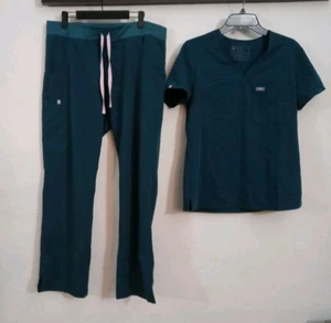 Women’s Figs Scrub Set Kade Cargo Size M And Casma Top Size S Green - Picture 1 of 2